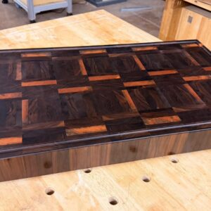 Butcher block Monolith de grano final, 8 cm de grosor, en el taller